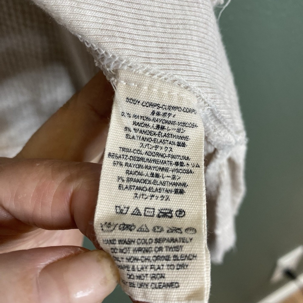 We the Free Free People Malibu Thermal Top Oatmeal  Sm / Medium - Picture 5 of 5